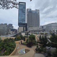 Drapacze chmur w mieście Osaka